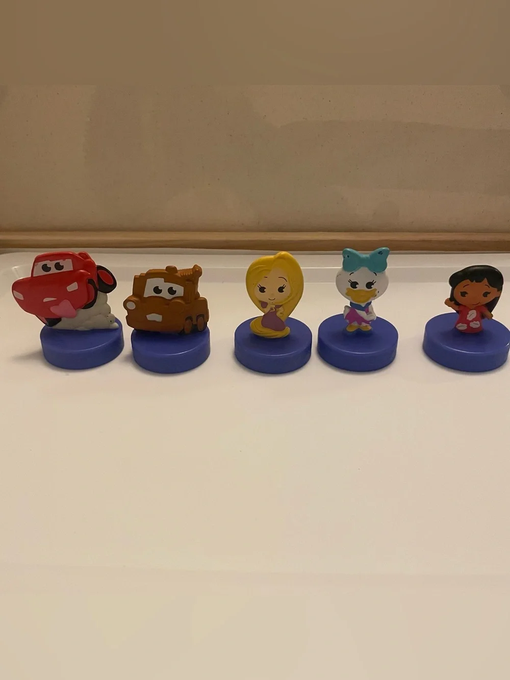 Lot of 5 Disneyland  70th Anniversary McDonald's Happy Meal Toys Cars Mater